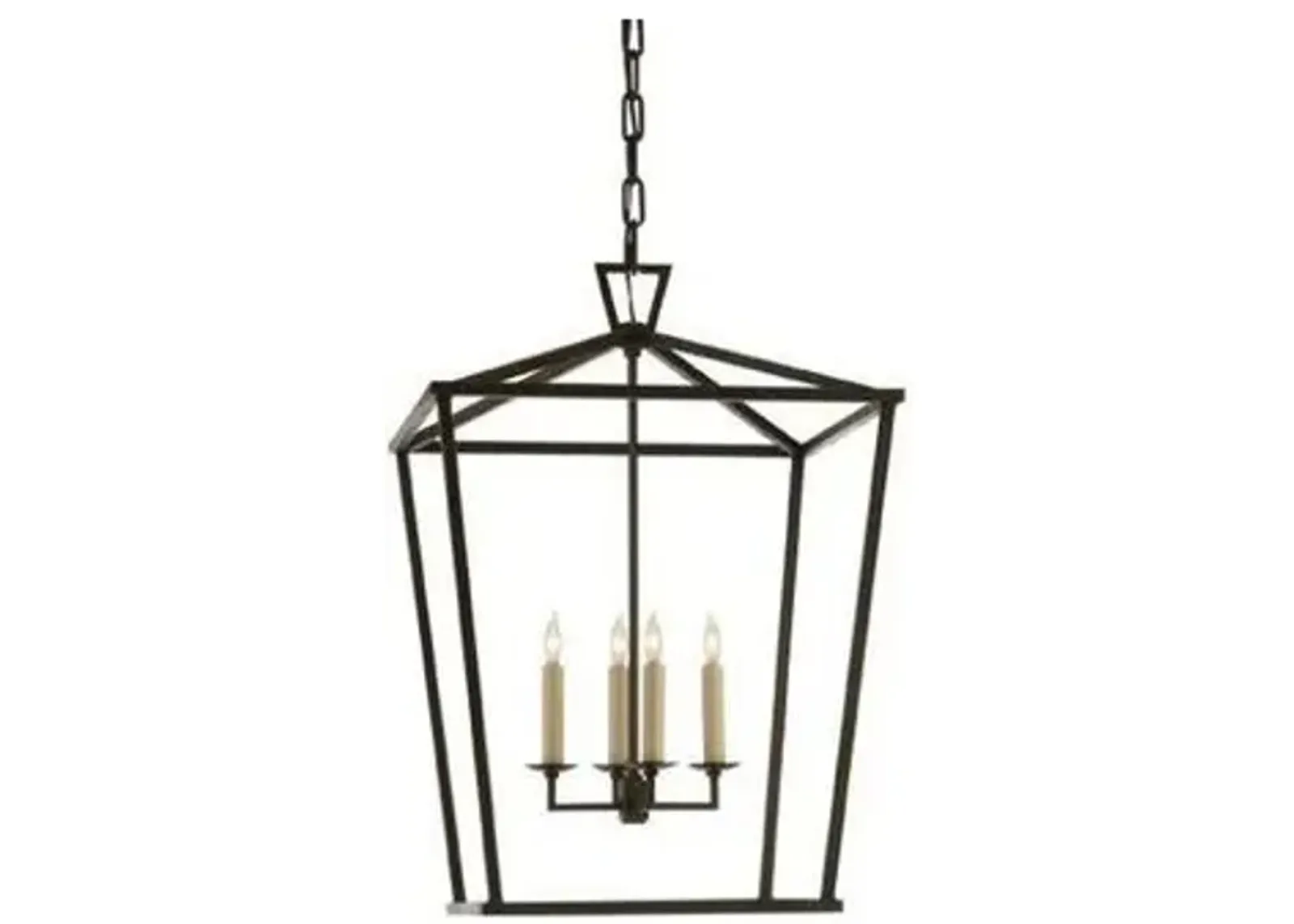 Visual Comfort - Darlana Lantern - Aged Iron - Black