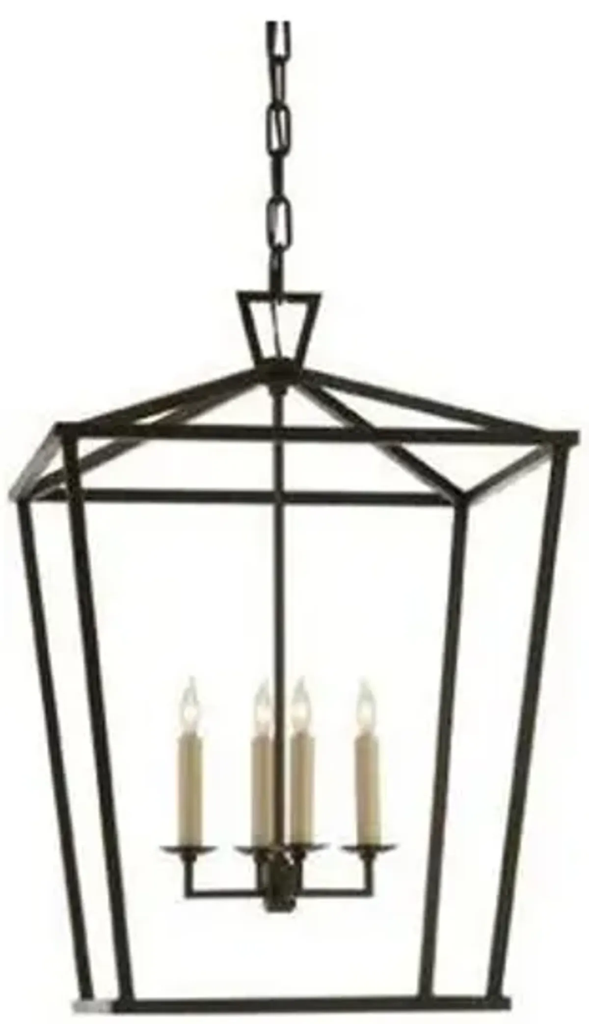 Visual Comfort - Darlana Lantern - Aged Iron - Black