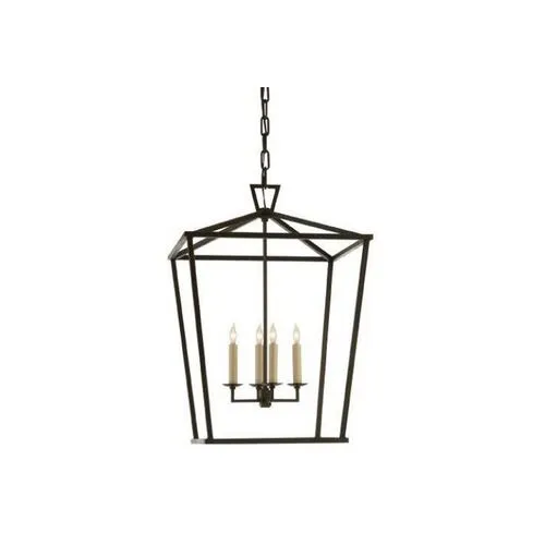 Visual Comfort - Darlana Lantern - Aged Iron - Black