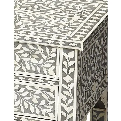 Patrice Nightstand - Gray - Handcrafted