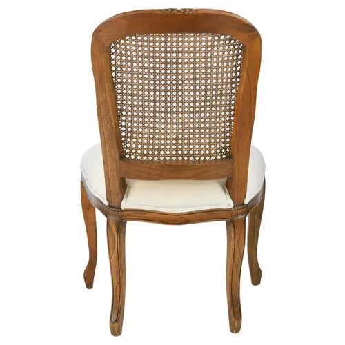 Gable Side Chair - Ivory Linen - Handcrafted