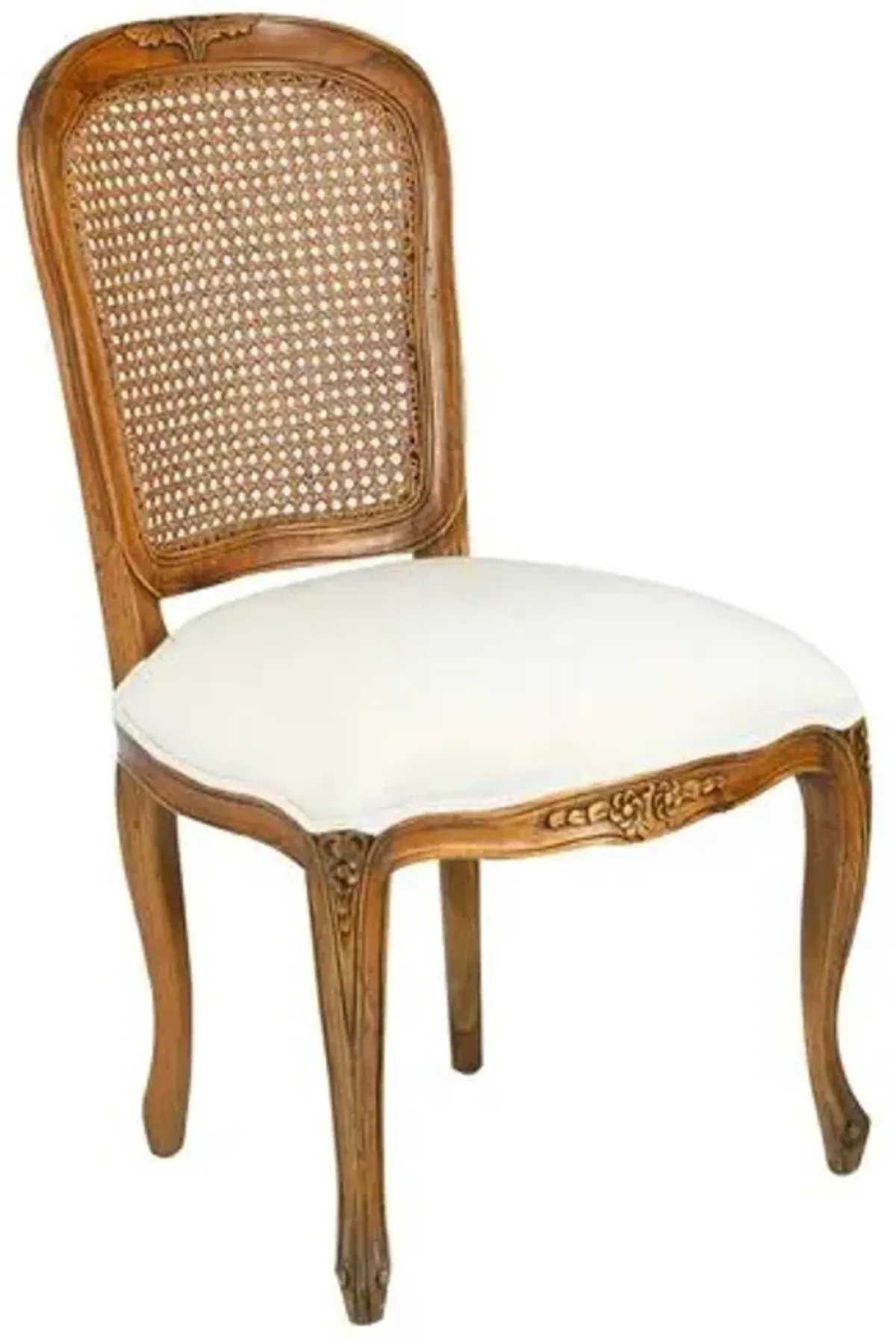 Gable Side Chair - Ivory Linen - Handcrafted