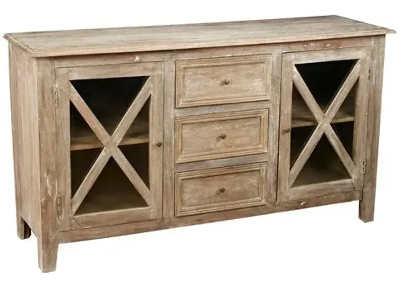 Brielle Sideboard - Weathered Sand - Handcrafted - Beige