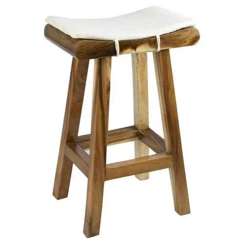 Anzu Barstool - Ivory Linen