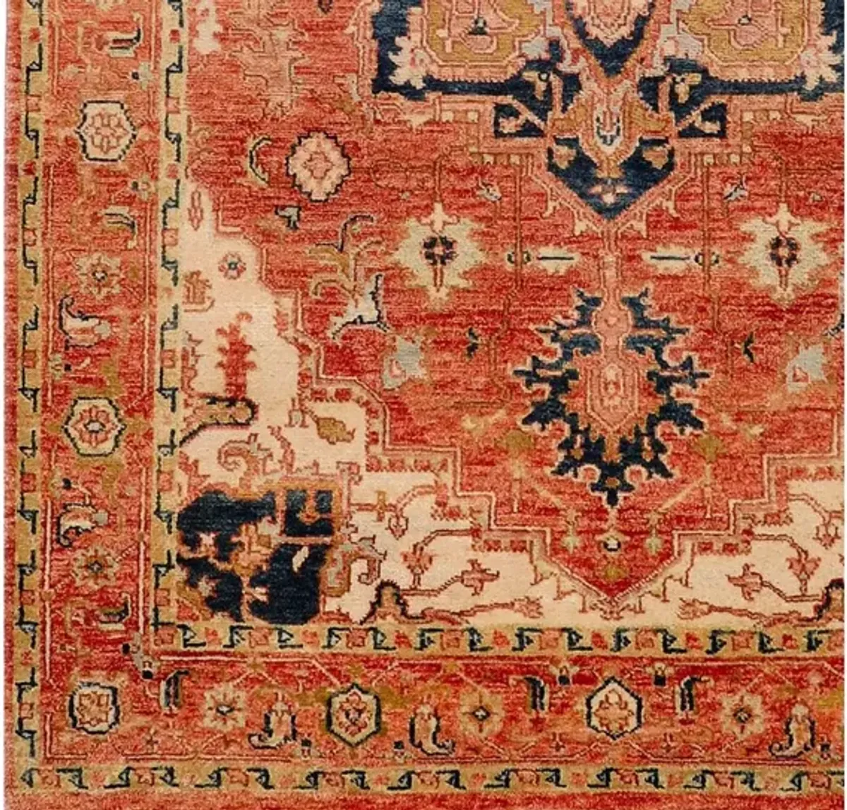 Zeus Rug, Rust/Beige
