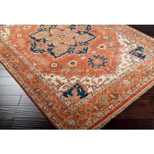 Zeus Rug - Rust/Beige - Orange - Orange