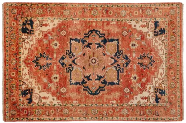 Zeus Rug, Rust/Beige