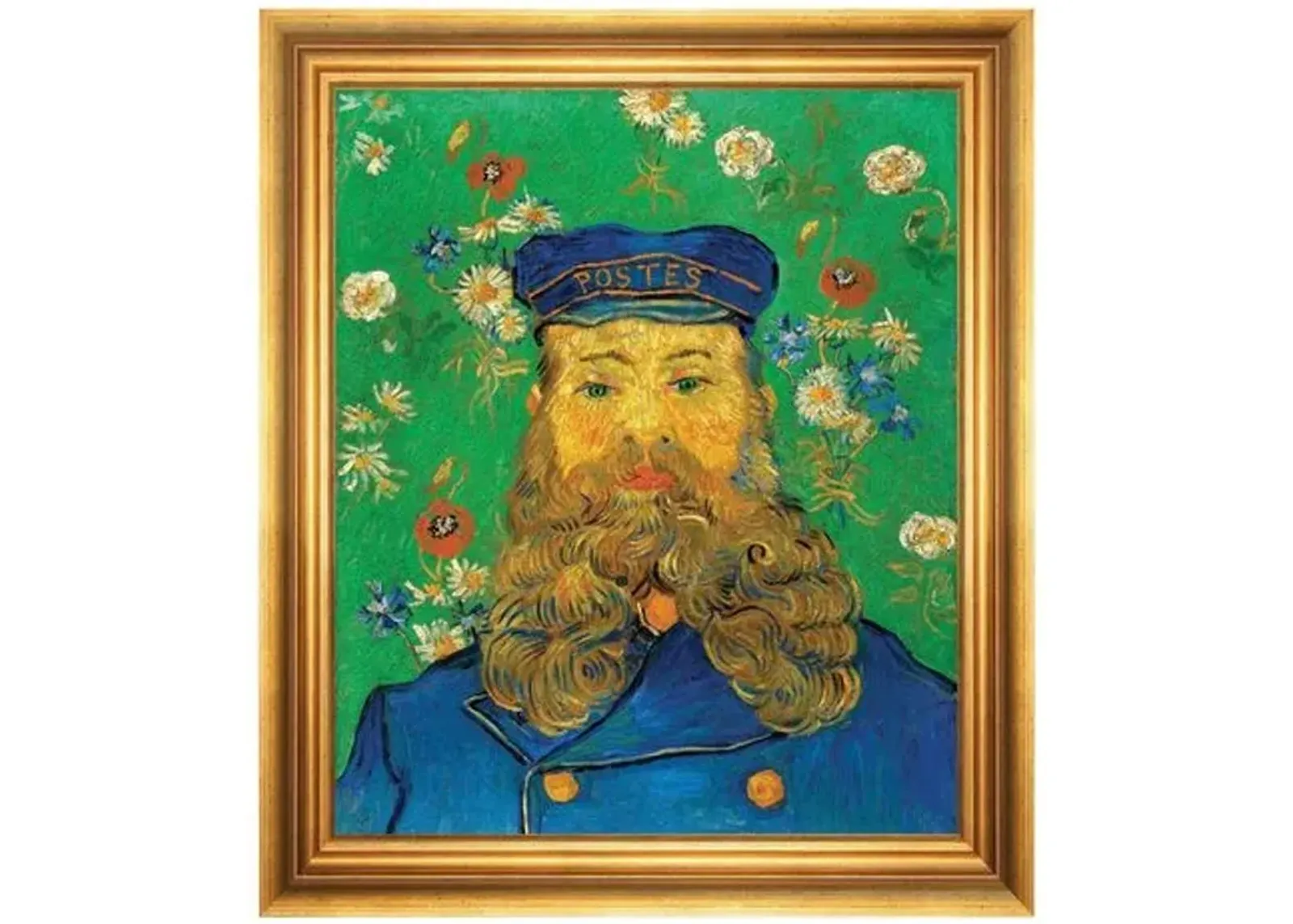 Painting - Van Gogh - Portrait of Joseph Roulin - Munn Works - Green