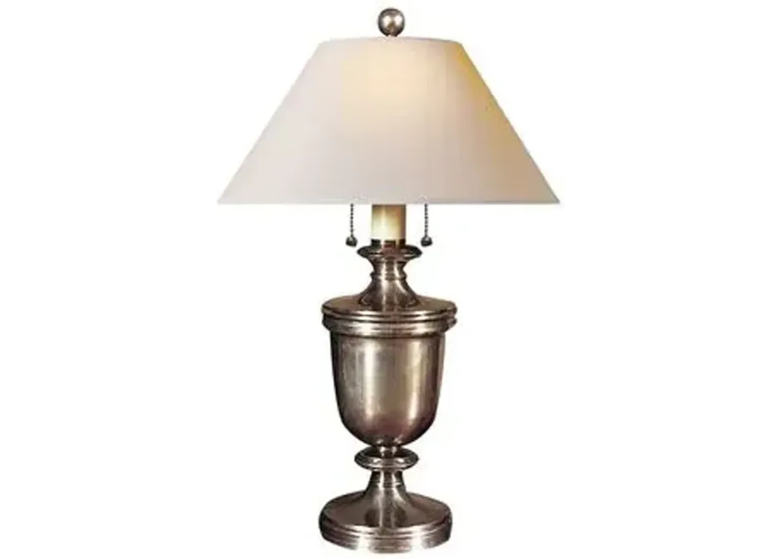 Visual Comfort - Urn Table Lamp - Nickel/Natural