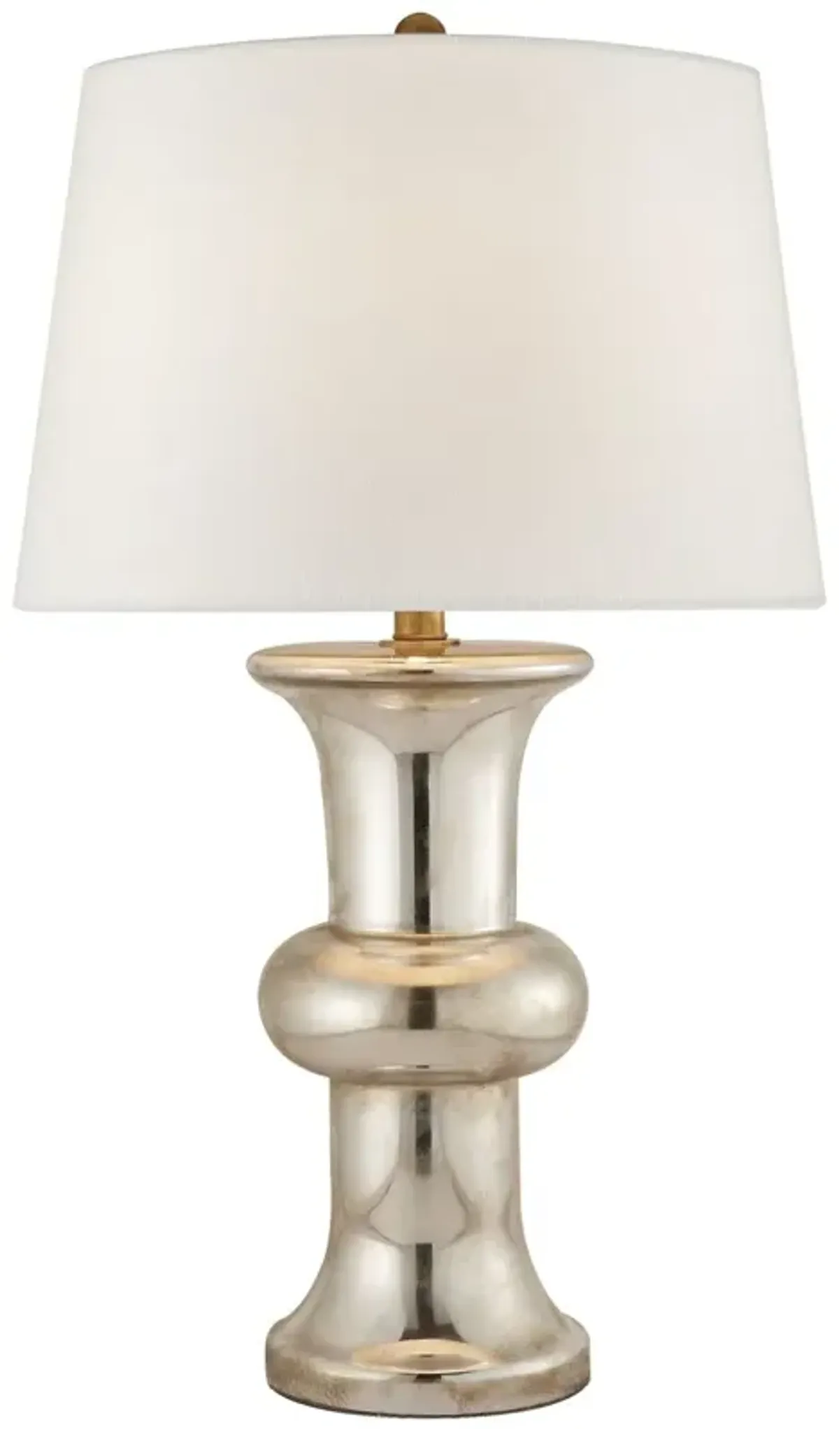 Visual Comfort - Bull Nose Table Lamp - Mercury Glass