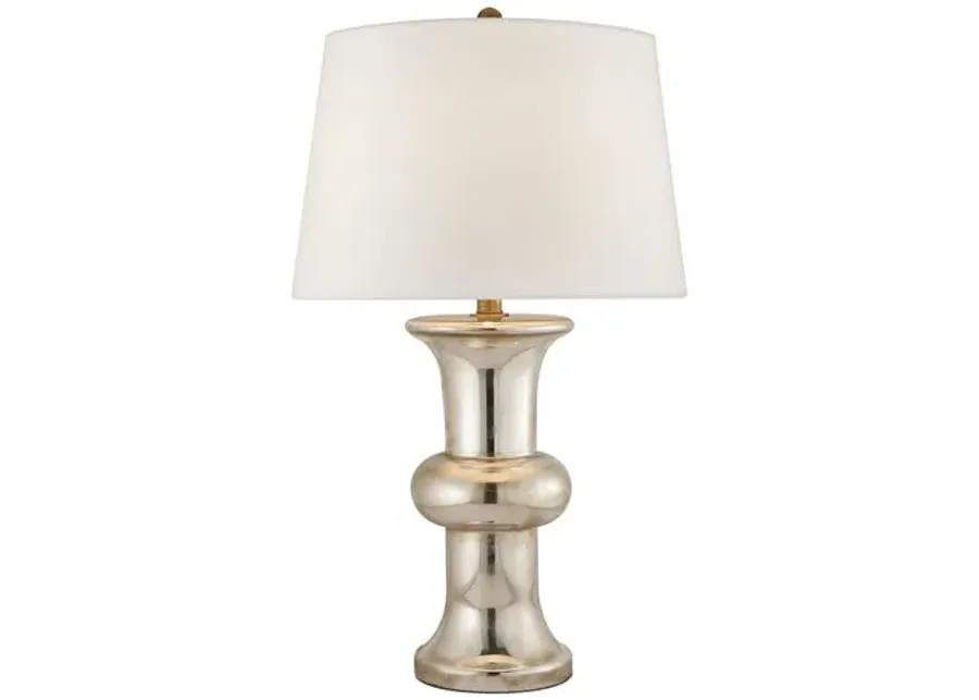 Visual Comfort - Bull Nose Table Lamp - Mercury Glass