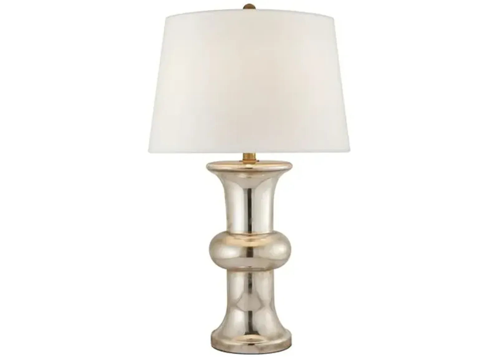 Visual Comfort - Bull Nose Table Lamp - Mercury Glass