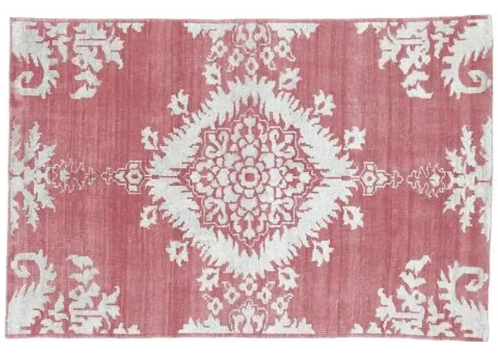 Johanna Hand-Knotted Rug - Fuchsia - Pink - Pink