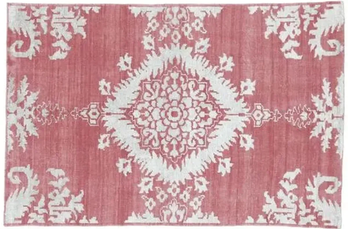 Johanna Hand-Knotted Rug - Fuchsia - Pink - Pink