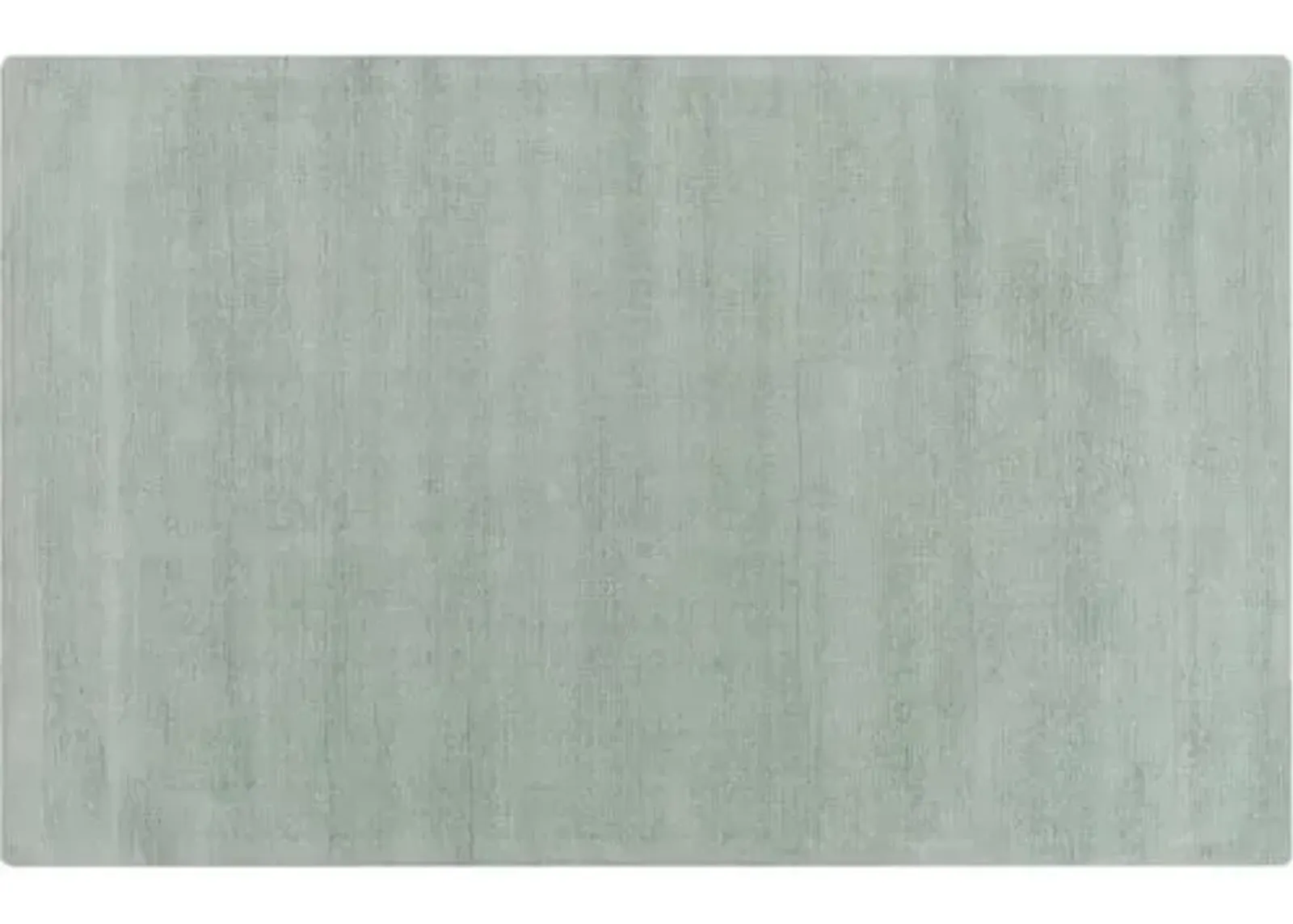 Prescott Rug - Mint - Handcrafted - Gray - Gray