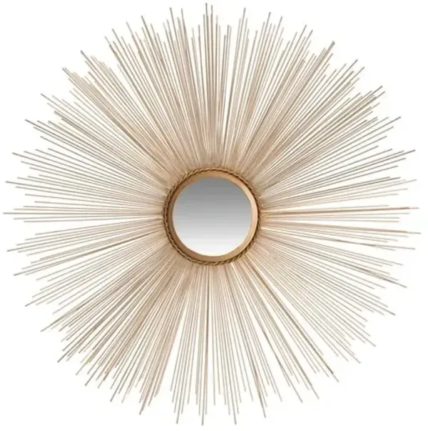 Amber Sunburst Wall Mirror