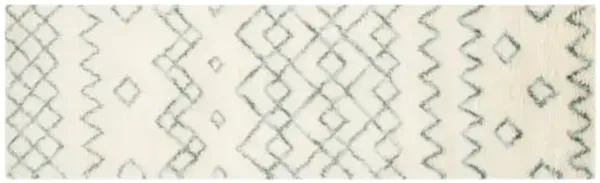 Abhaya Rug - Ivory/Blue - White - White