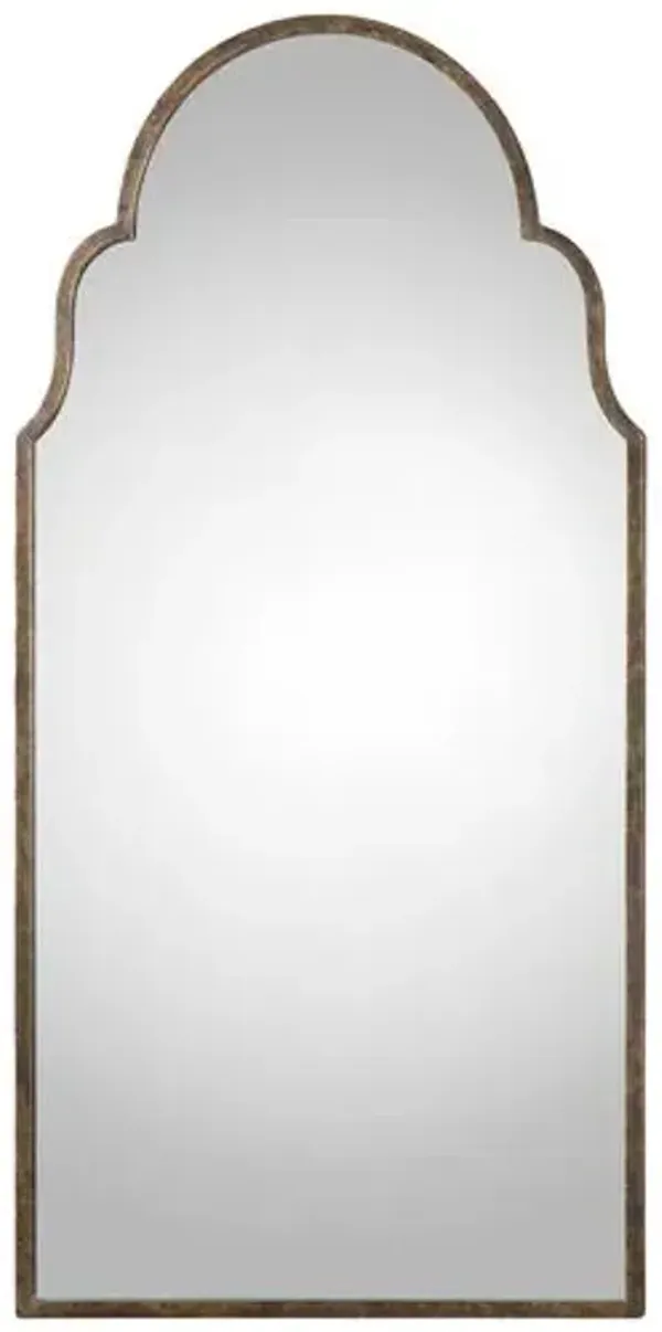 Briar Oversized Arch Wall Mirror - Rust Bronze