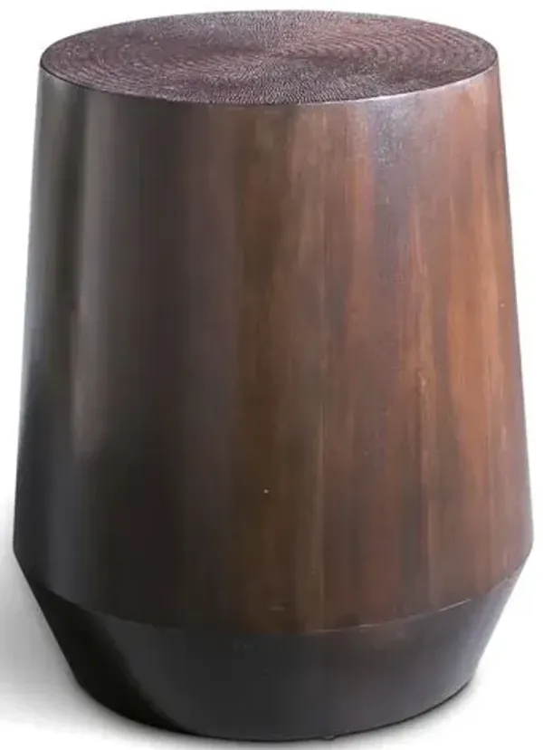 Mori 19" Side Table - Espresso - Brown