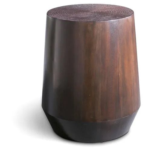 Mori 19" Side Table - Espresso - Brown