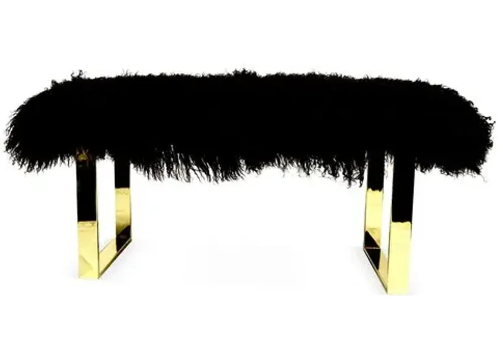 Curly Bebe Bench - Brass/Black - Le-Coterie