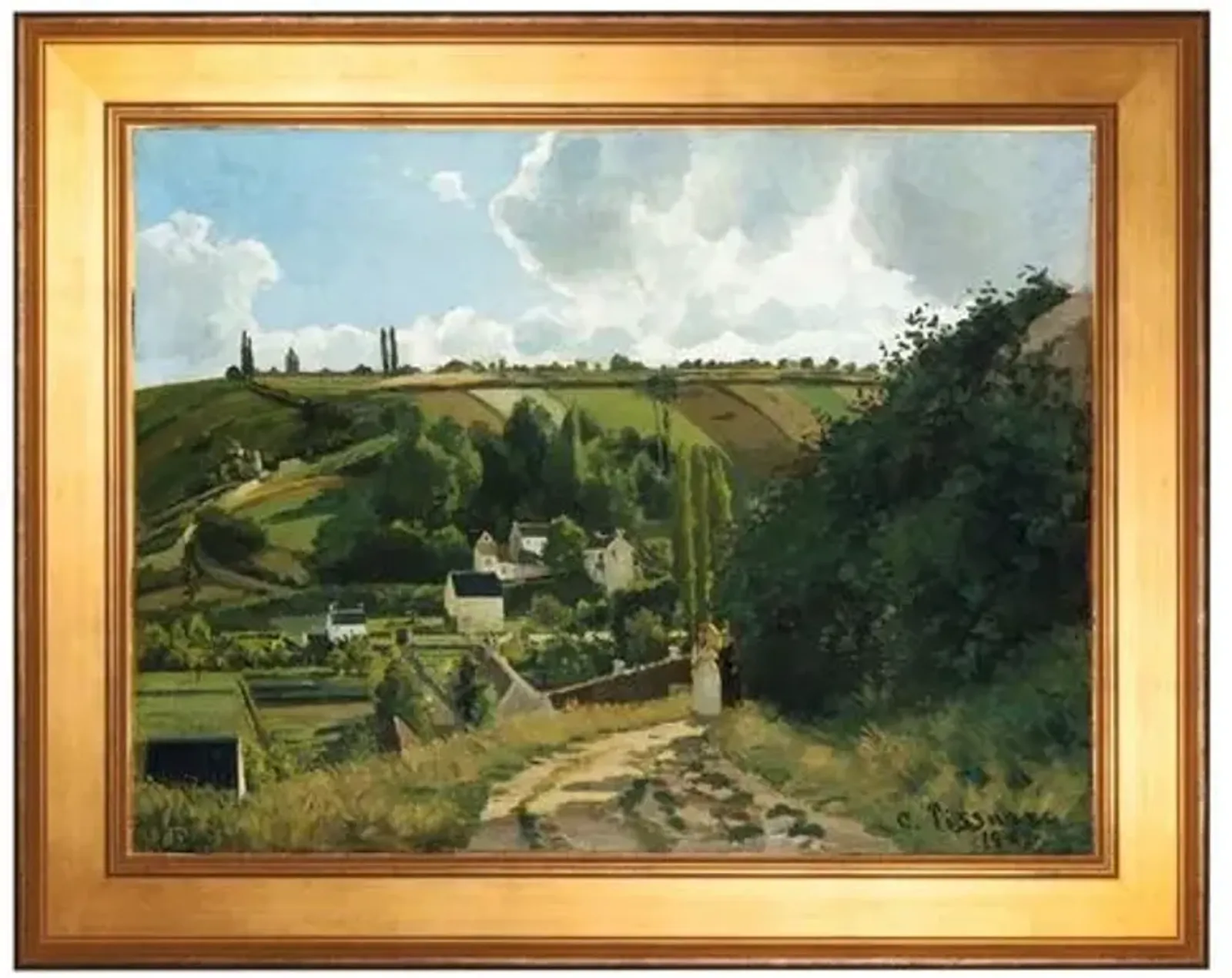 Painting - Pissarro - Jalais Hill Pontoise - Munn Works - Green