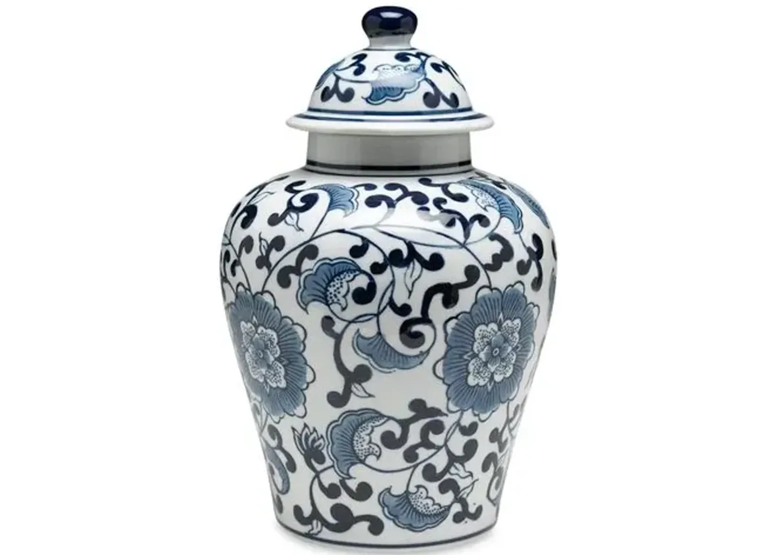 10" Royal Ginger Jar - Blue/White