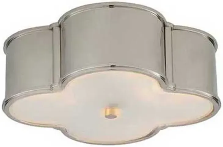 Visual Comfort - Basil Metal Flush Mount - Silver