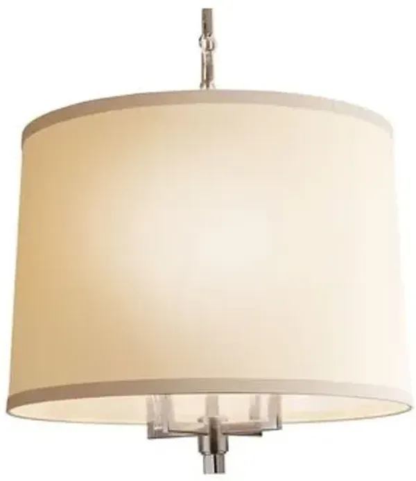 Visual Comfort - Westport Chandelier - Silver - Ivory