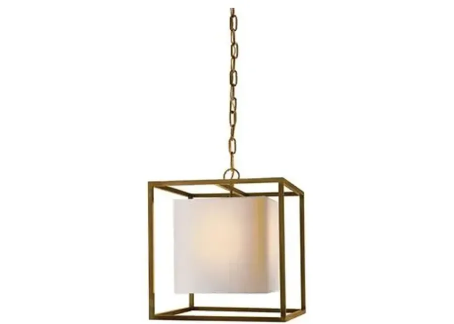 Visual Comfort - Caged Lantern - Antique Brass - Gold