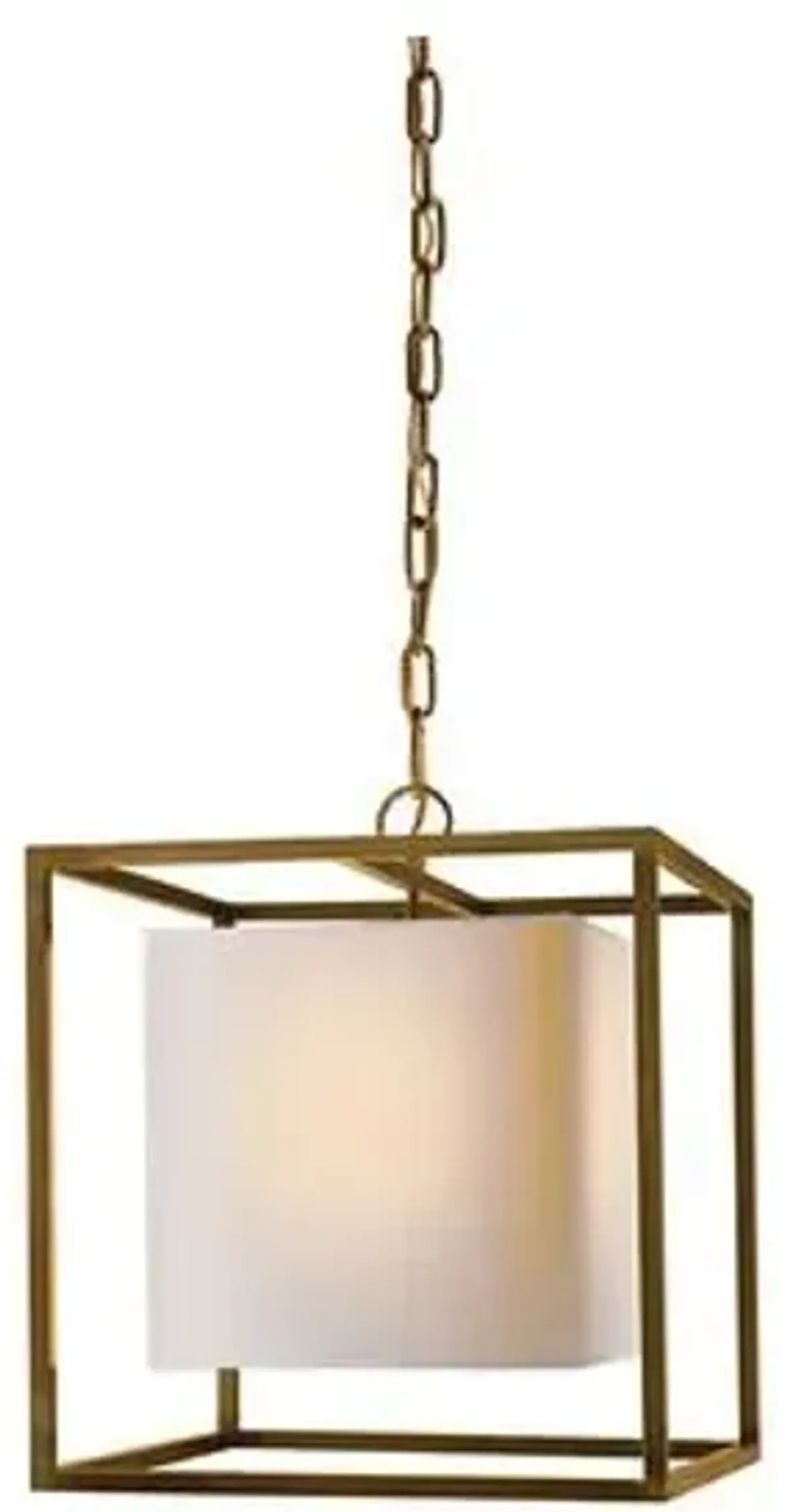 Visual Comfort - Caged Lantern - Antique Brass - Gold