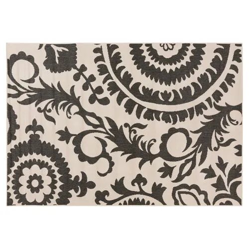 Kayli Outdoor Rug - Gray - Brown - Brown