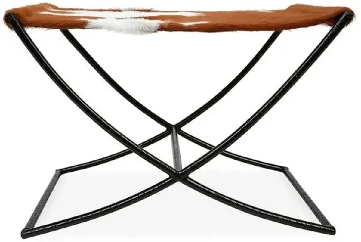 Harper Stool - Cowhide - Handcrafted