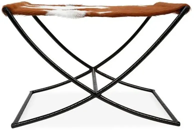 Harper Stool - Cowhide - Handcrafted