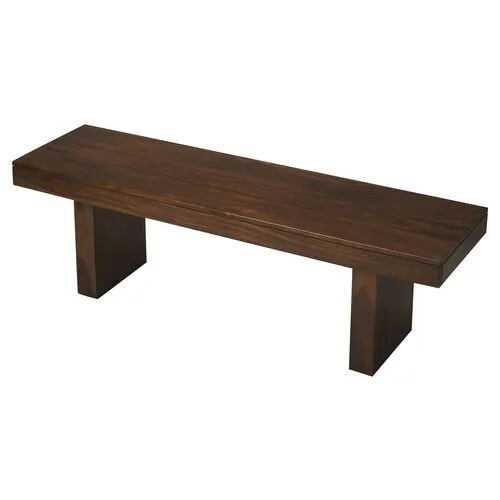 Zyiad Bench - Walnut - Brown