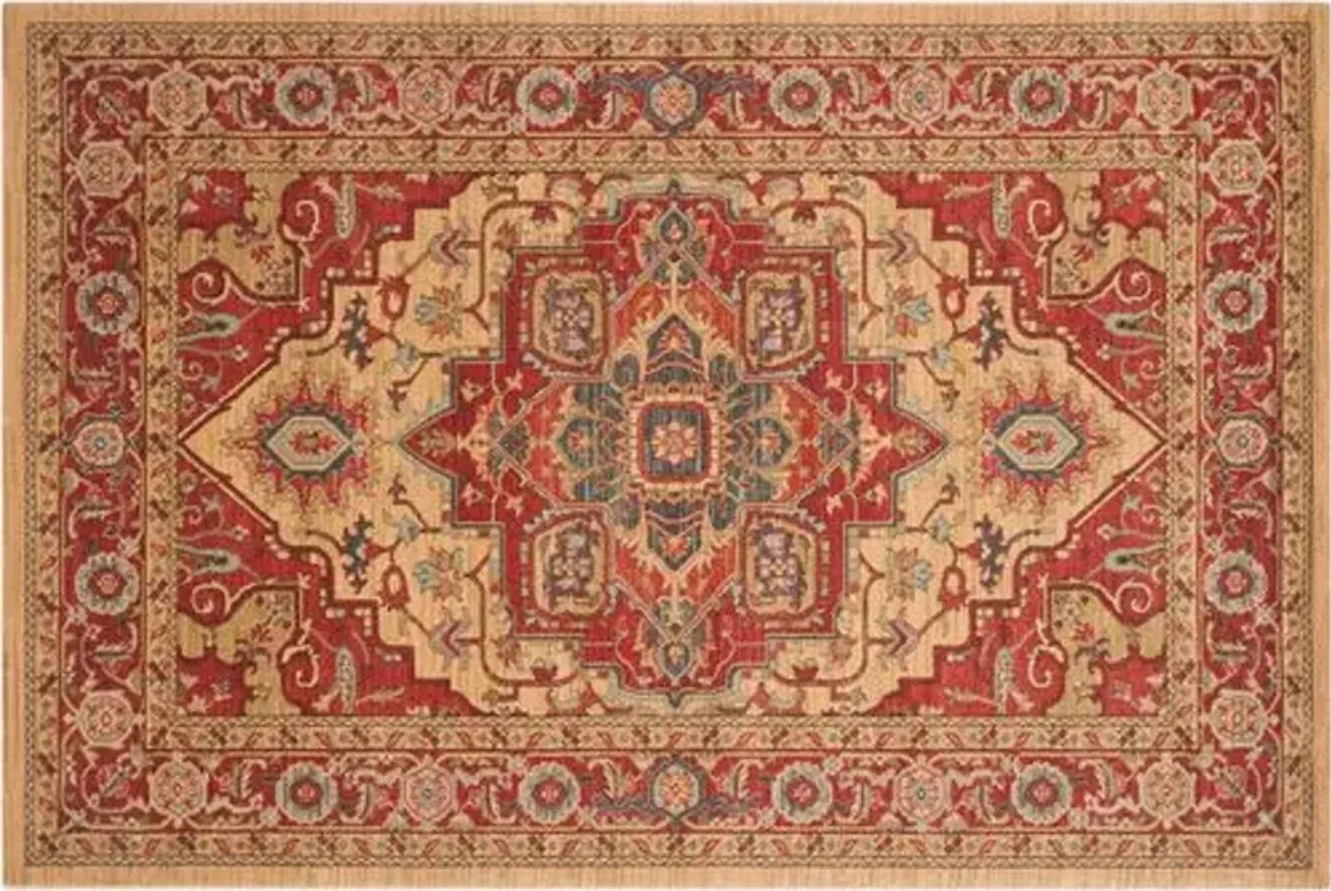 Zarah Rug - Red/Natural - Red