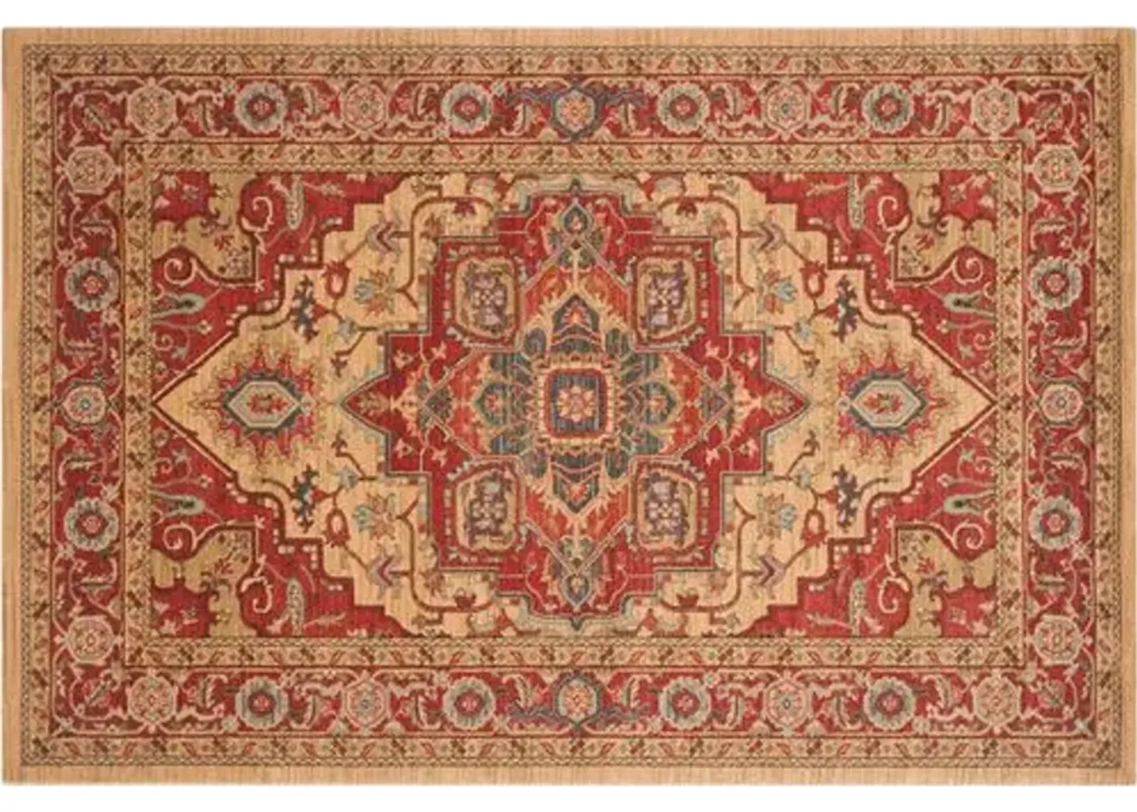 Zarah Rug - Red/Natural - Red