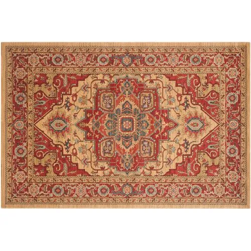 Zarah Rug - Red/Natural - Red