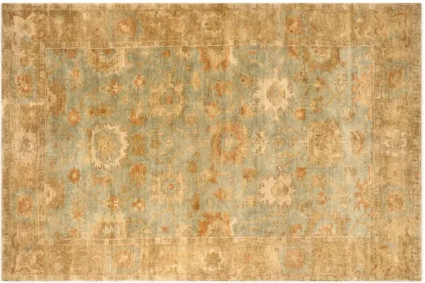 Mariel Oushak Rug, Green/Brown