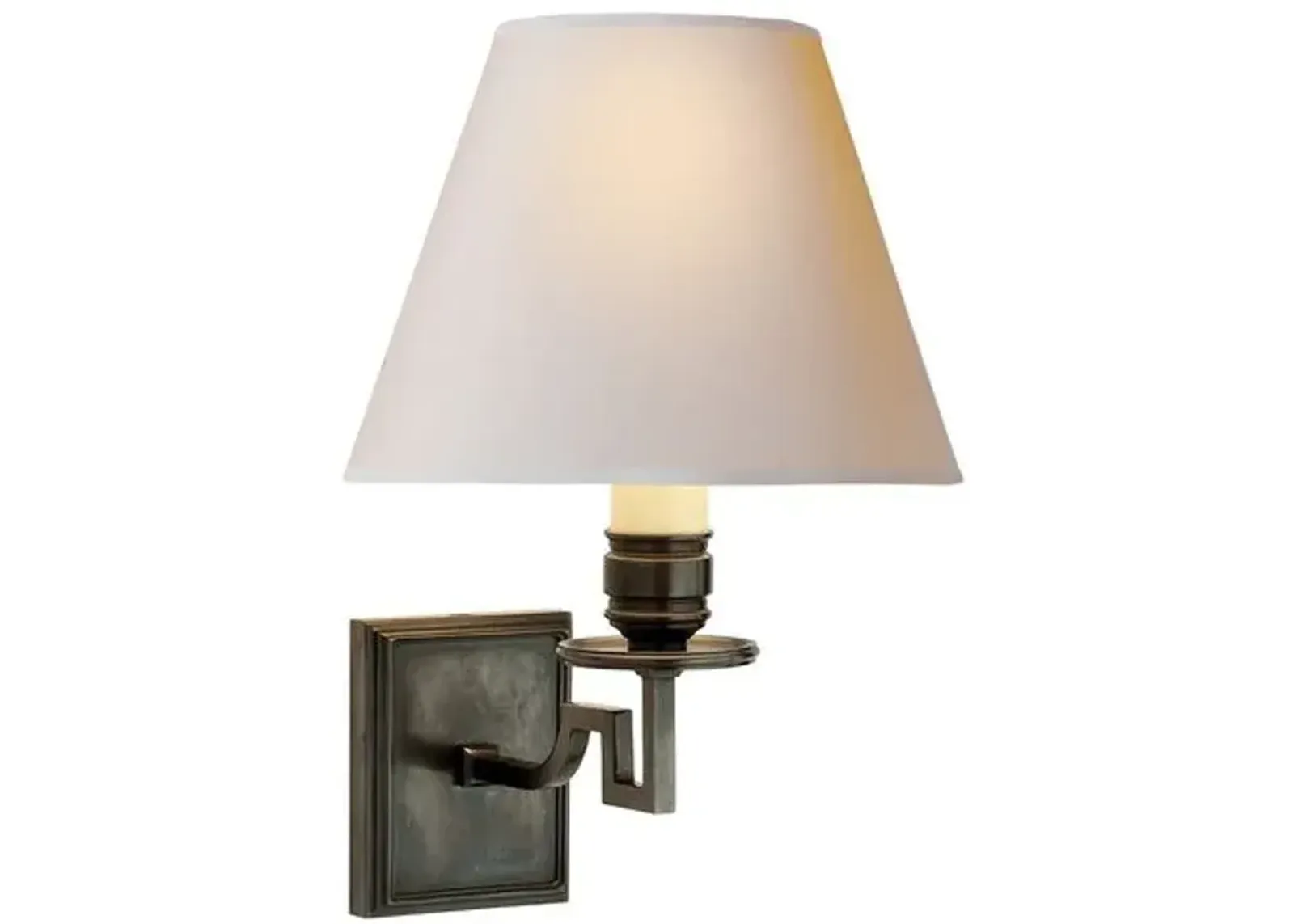 Visual Comfort - Dean Single-Arm Sconce - Gunmetal - White