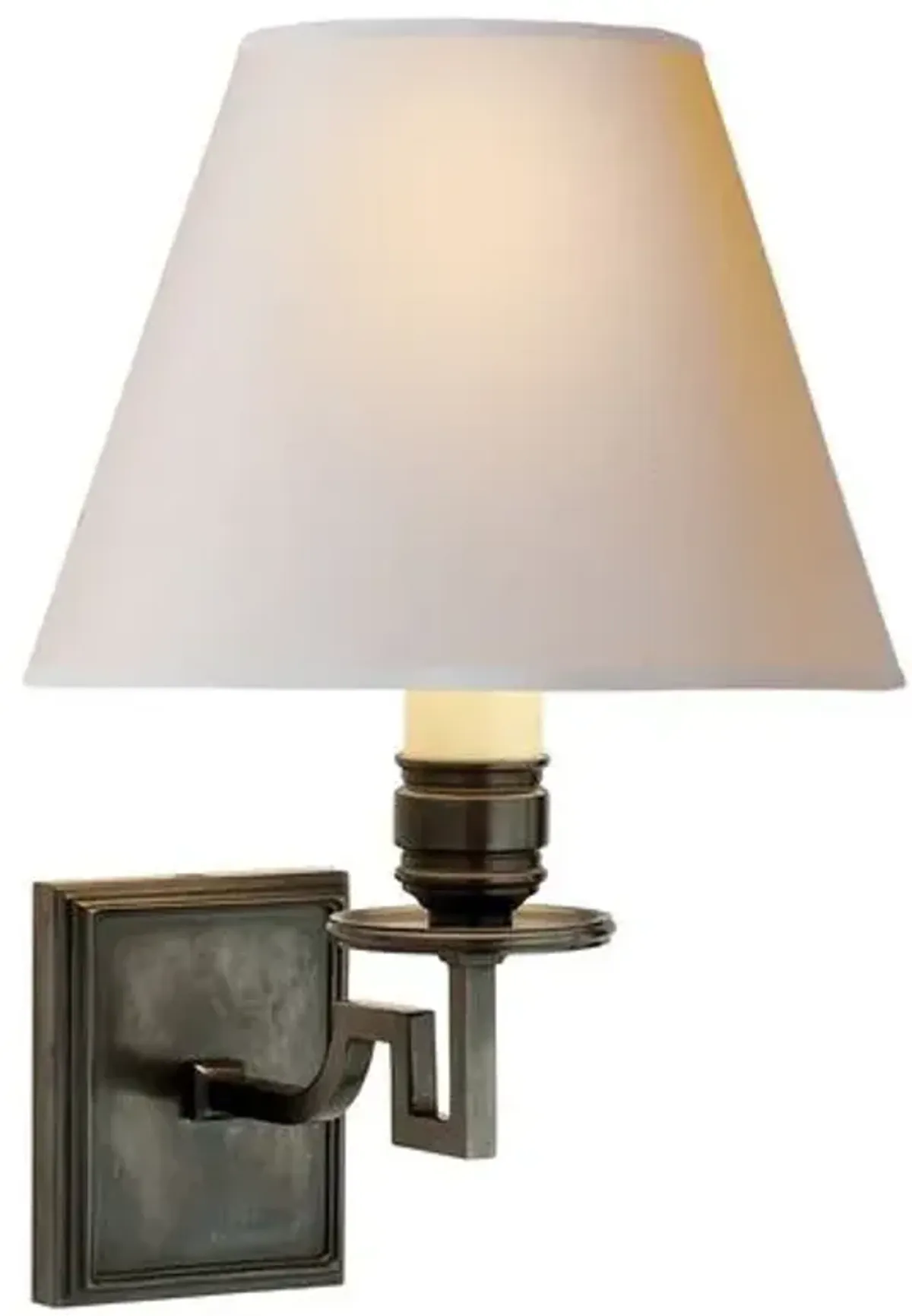 Visual Comfort - Dean Single-Arm Sconce - Gunmetal - White