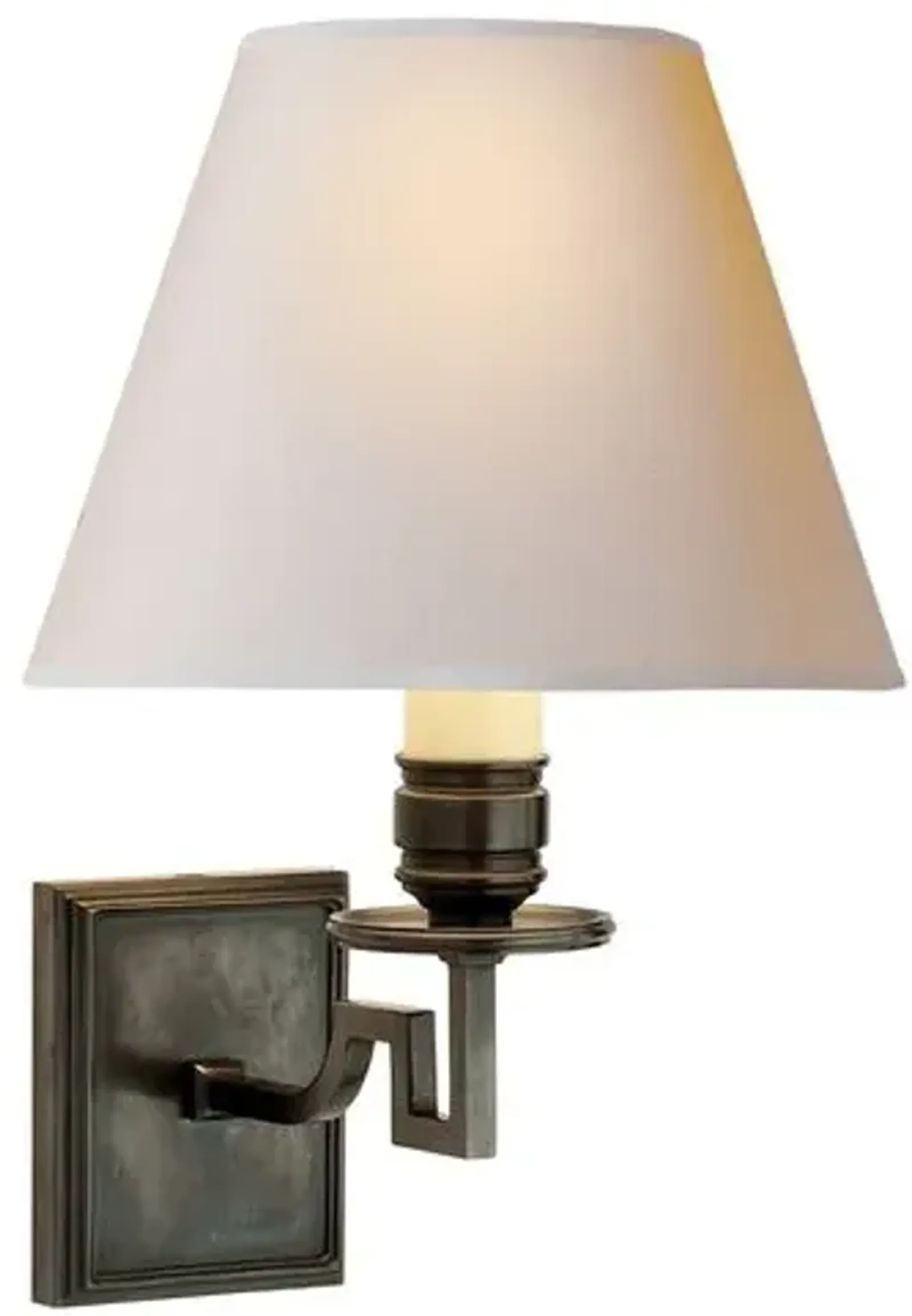 Visual Comfort - Dean Single-Arm Sconce - Gunmetal - White