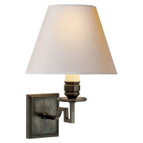 Visual Comfort - Dean Single-Arm Sconce - Gunmetal - White