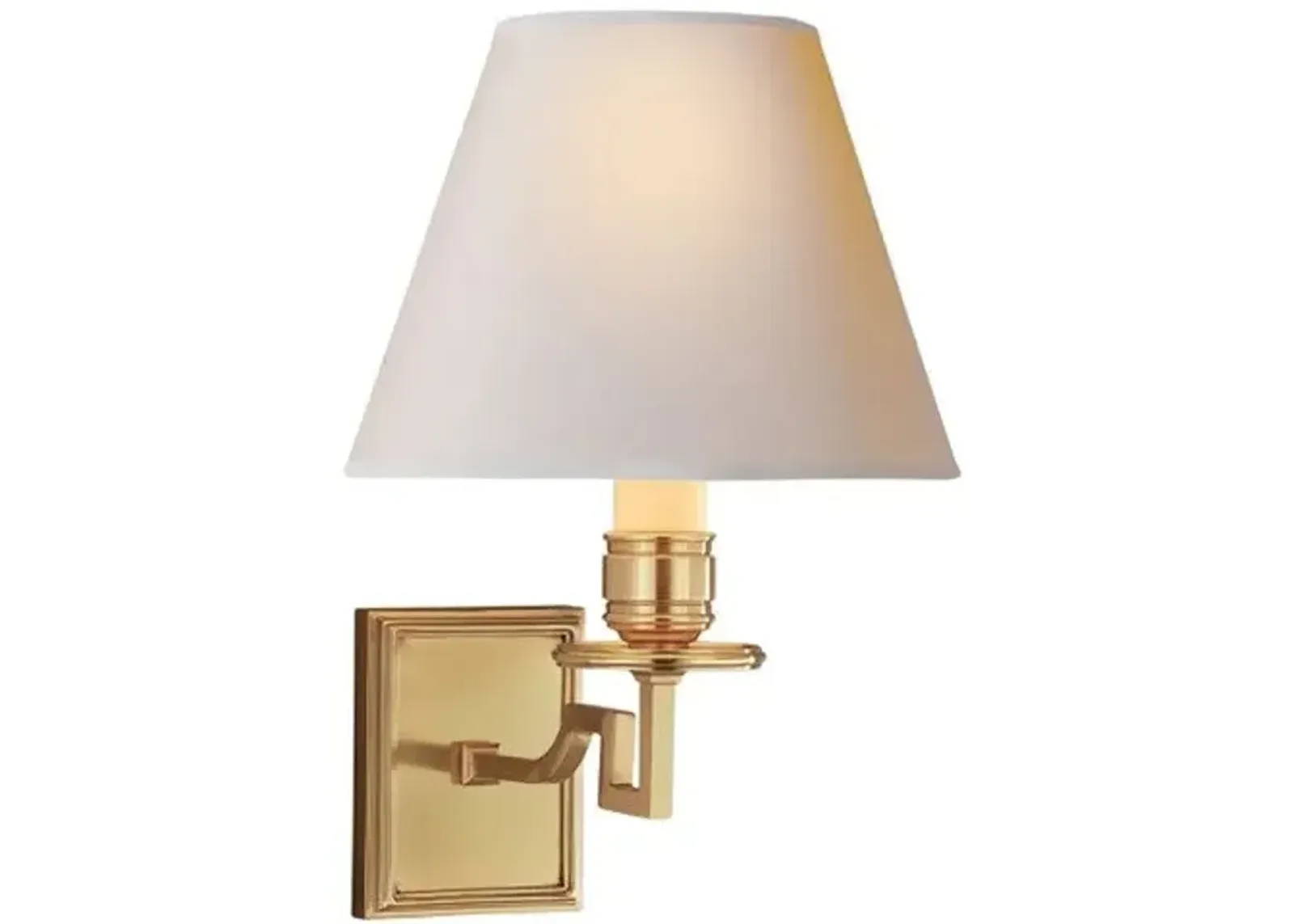 Visual Comfort - Dean Single Arm Sconce - Natural Brass - Gold