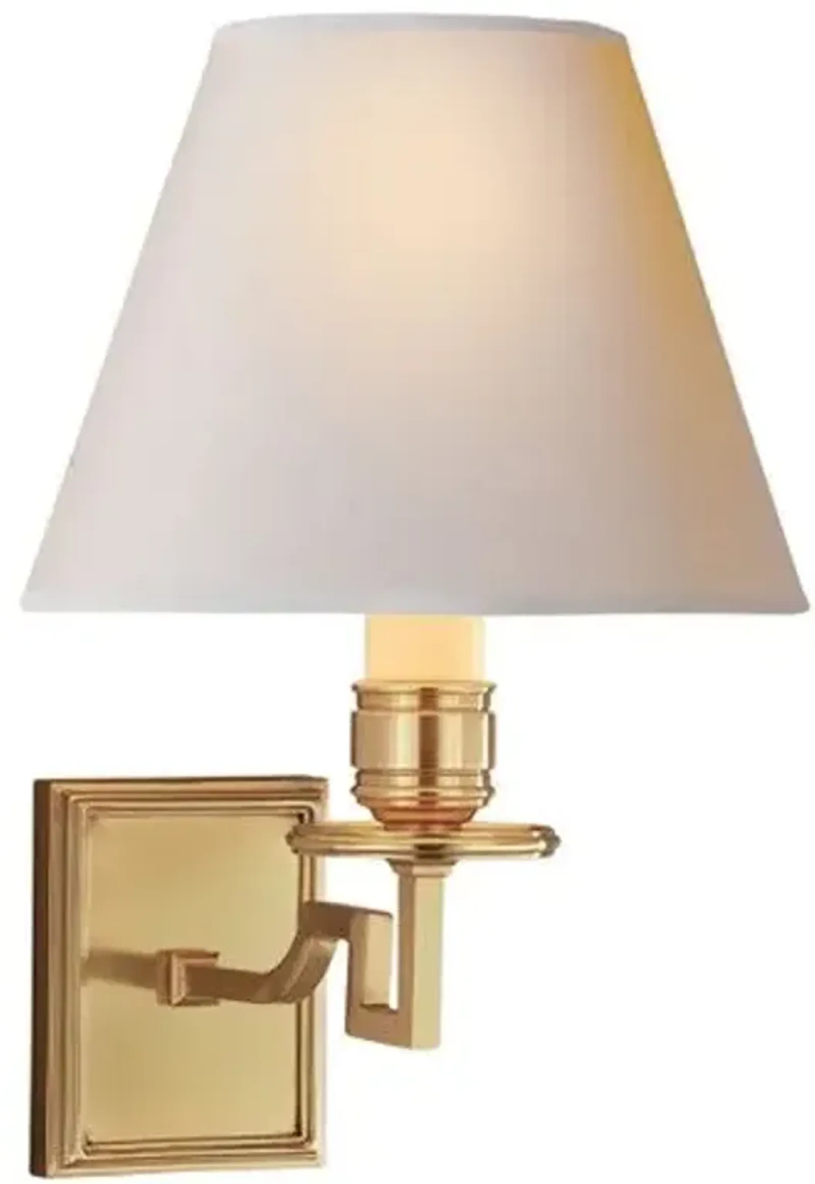 Visual Comfort - Dean Single Arm Sconce - Natural Brass - Gold