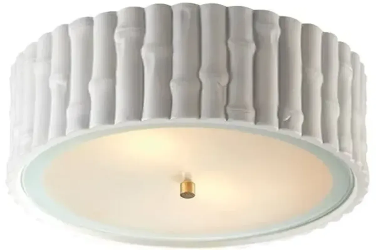 Visual Comfort - Frank Flush Mount - Plaster White