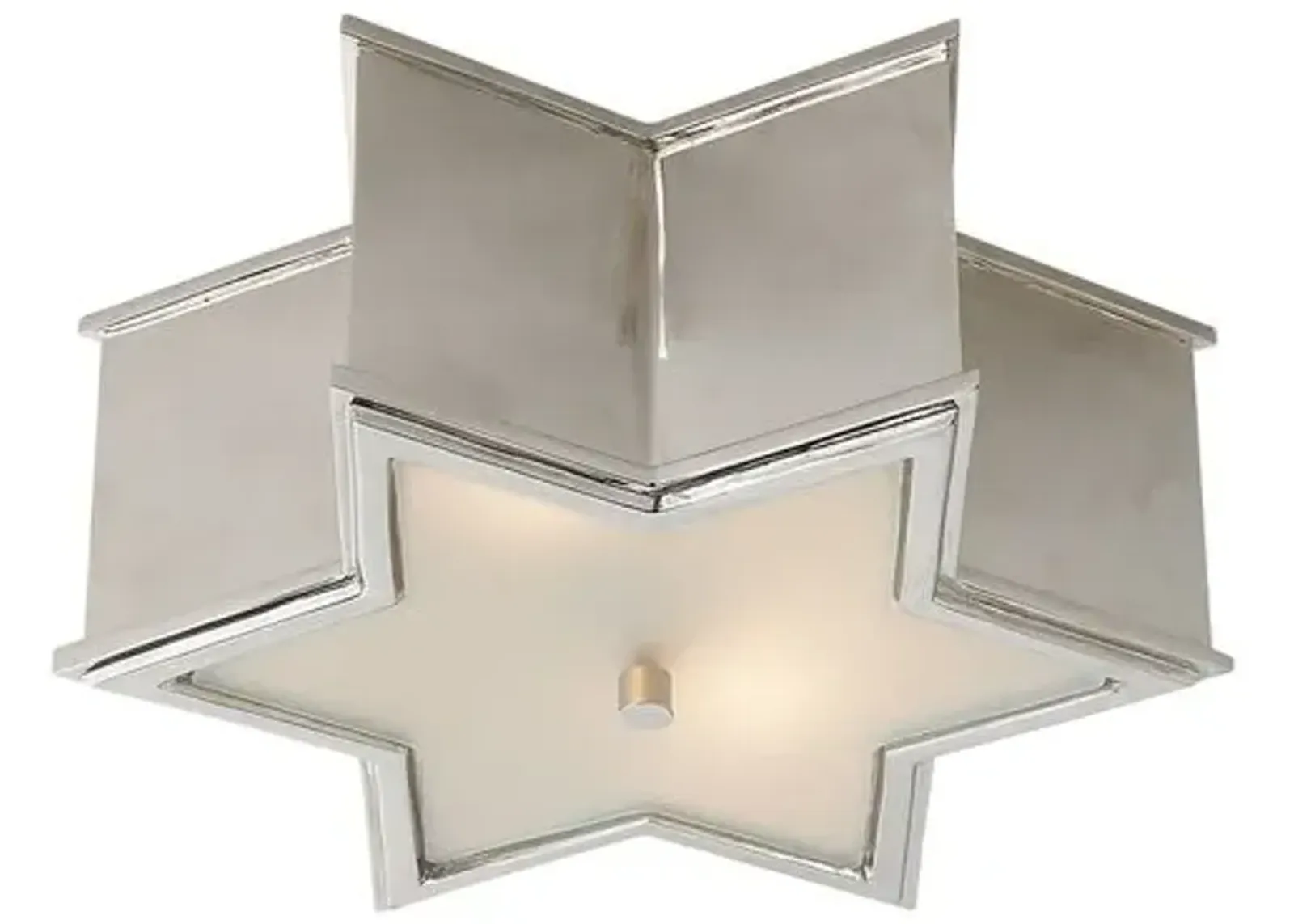 Visual Comfort - Sophia Flush Mount - Polished Nickel - Silver