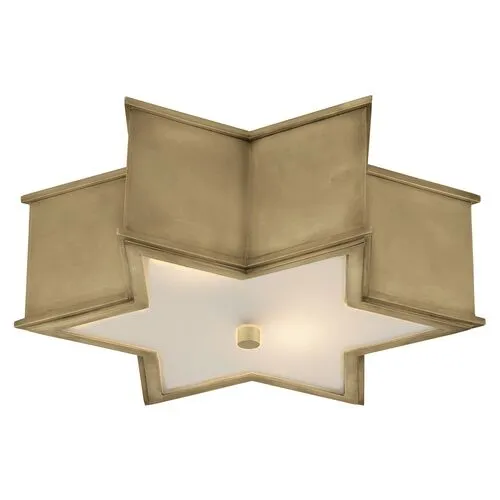 Visual Comfort - Sophia Flush Mount - Natural Brass - Gold