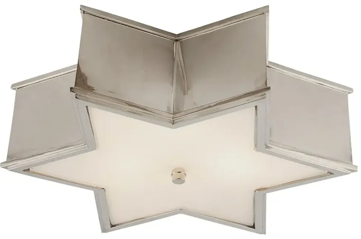 Visual Comfort - Sophia Flush Mount - Polished Nickel - Silver