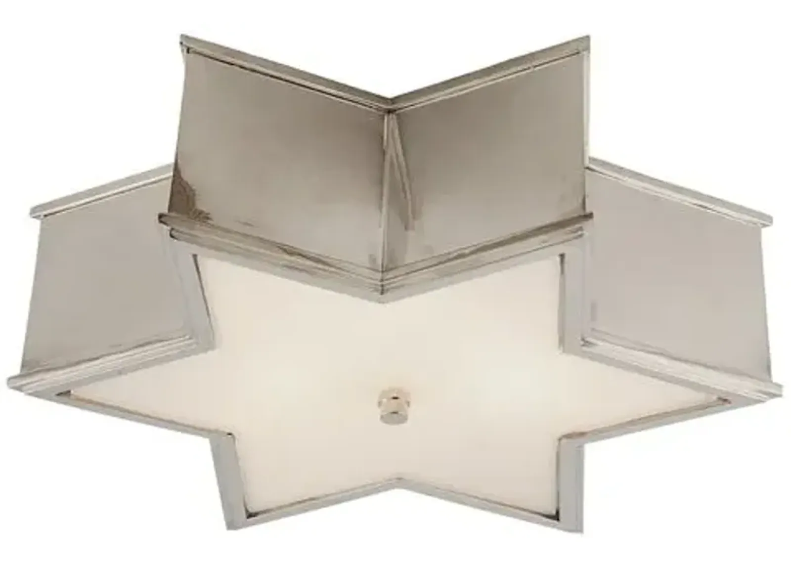 Visual Comfort - Sophia Flush Mount - Polished Nickel - Silver